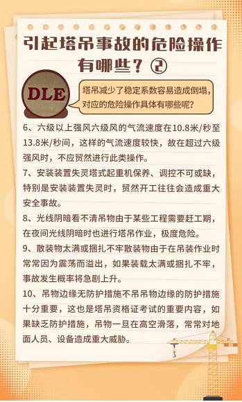 塔吊危险操作提醒2